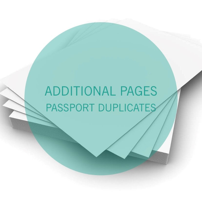 'Mini' Additional Pages - Passport Duplicates